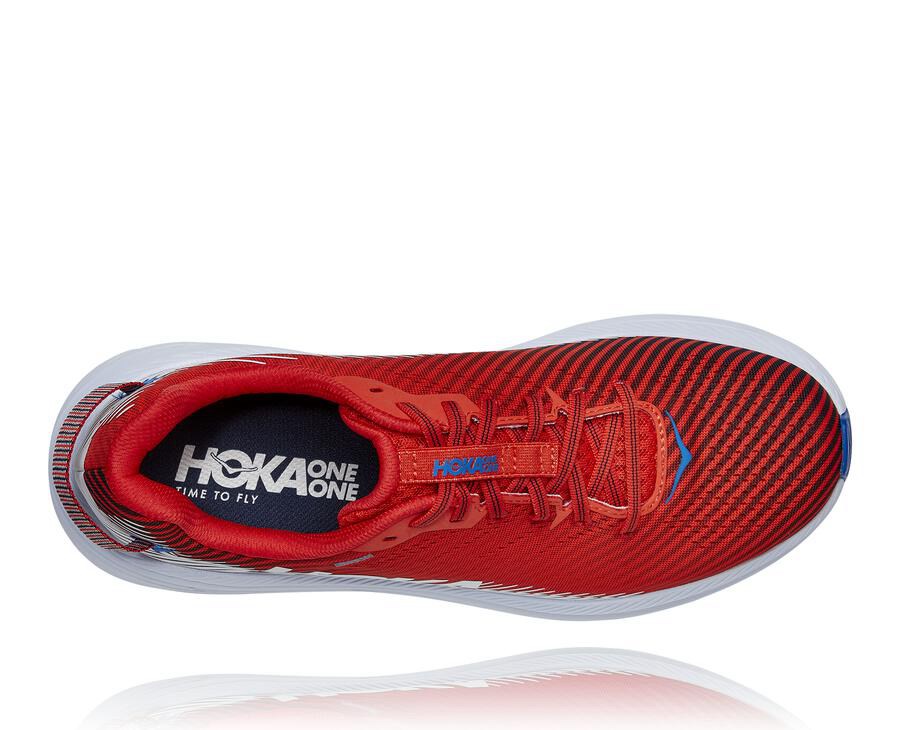 Hoka One One Tenisky Panske Červené/Biele - Rincon 2 - 64308-WAKB